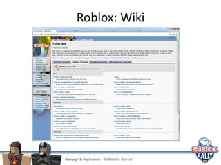 Forum Moderator, Roblox Wiki