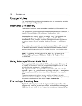 Robocopy | PDF