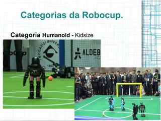Categorias da Robocup. Categoria  Small Size  (F-180, 5x5) 