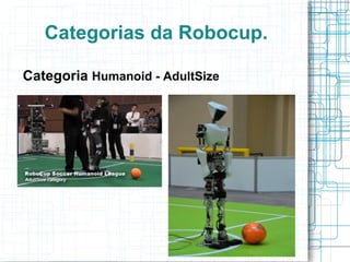 Categorias da Robocup. Categoria  Small Size  (F-180, 5x5) 