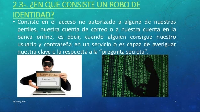 Robo de identidad por