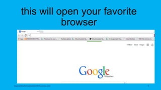 this will open your favorite
browser
topanalyticalvirtualassistantforbusiness.com 3
 