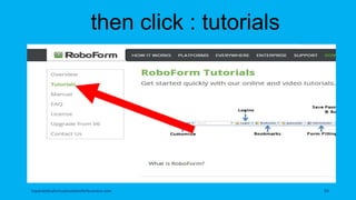 then click : tutorials
topanalyticalvirtualassistantforbusiness.com 93
 
