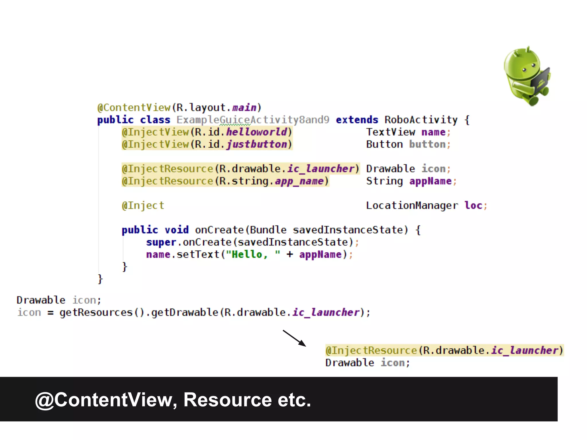 @ContentView, Resource etc.
 