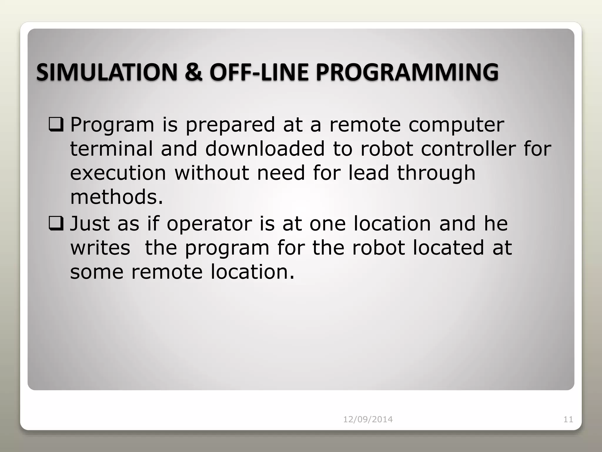 Textual Robot programming | PPTX