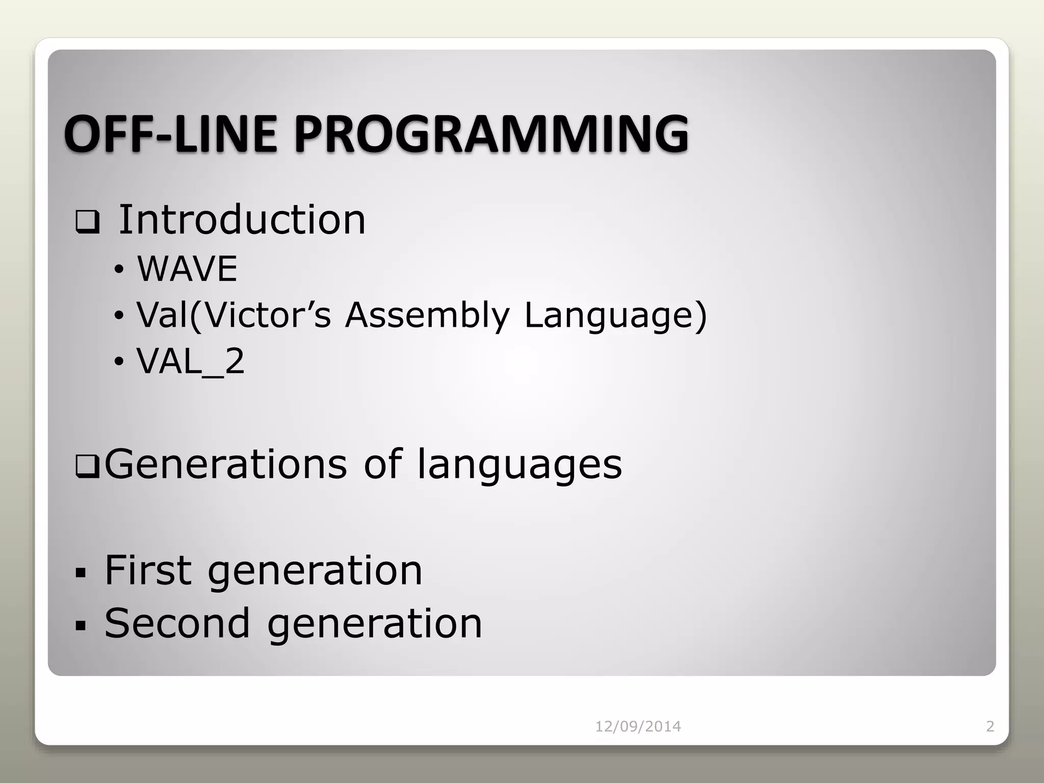 Textual Robot programming | PPTX