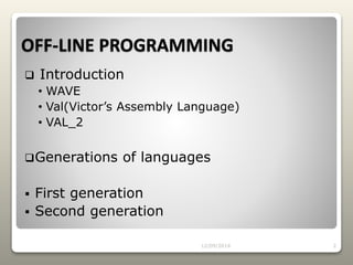 Textual Robot programming | PPTX