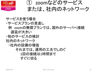  zoomʤɤΥ`ӥ
ޤϡڤΥͥåȥ`
`ӥʹ
?`ӥץҊֱ
 zoomΟoץǤϡΥ`ФؽӾA
WӤ󤭤
?Υ`ӥΗӑ
ڤΥͥåȥ`
?ڤOΉ
ޤǤϡ\äιǤΤ
1ؤνӾA1rgޤ
Ф
2020/6/18 2020 yukio kubo 16
 