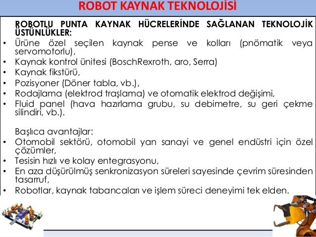 Robot Kaynak Teknolojisi