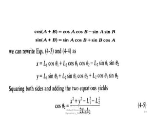 14
Robot Kinematics and
Dynamics_Sivakumar_C
 
