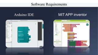 Bring the attention of your audience over a
key concept using icons or illustrations
12
Big concept
Software Requirements
Arduino IDE MIT APP inventor
 