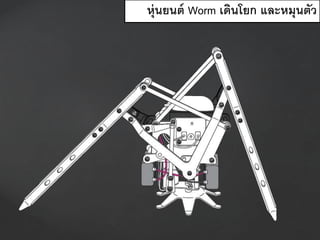 หุ่นยนต์ Worm เดินโยก และหมุนตัว
 