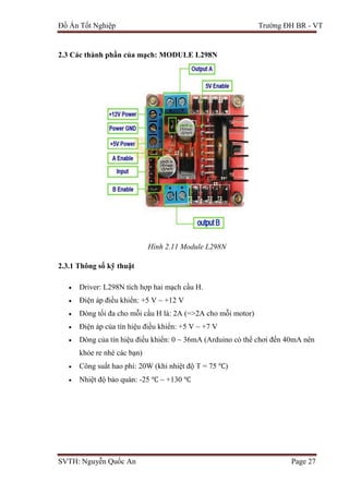 Svth Module Đề tài: Robot dò line điều khiển qua điện thoại, HAY, 9đ | PDF