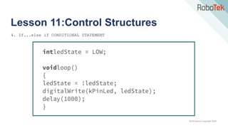 TechFactors Copyright 2020
Lesson 11:Control Structures
4. If...else if CONDITIONAL STATEMENT
 