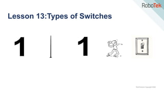 TechFactors Copyright 2020
Lesson 13:Types of Switches
 