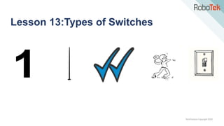 TechFactors Copyright 2020
Lesson 13:Types of Switches
 