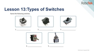 TechFactors Copyright 2020
Lesson 13:Types of Switches
 