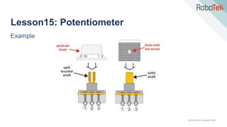TechFactors Copyright 2020
Lesson15: Potentiometer
Example
 
