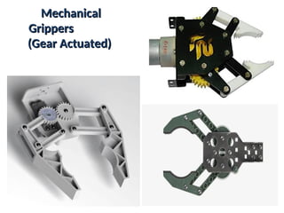 Mechanical
Mechanical
Grippers
Grippers
(Gear Actuated)
(Gear Actuated)
 