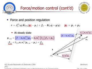Control System Force Robot force control | PPT