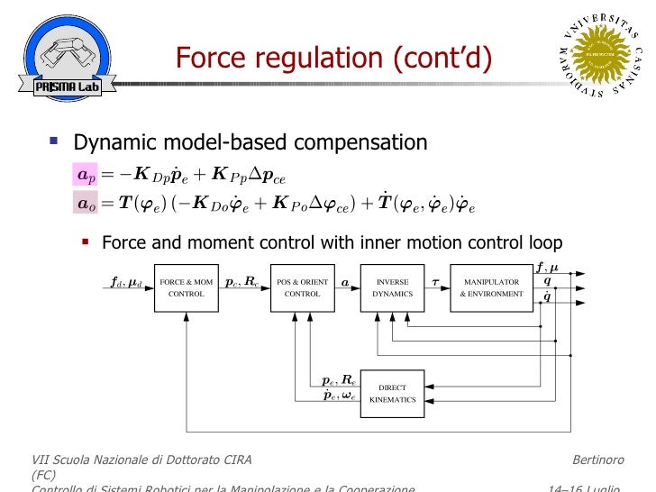 force control of robot manipulators