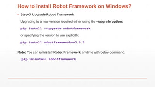 Robot Framework | PPTX