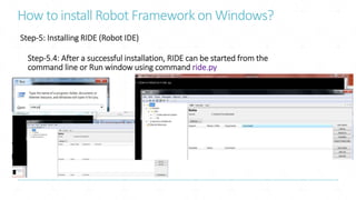 Robot framework | PPTX