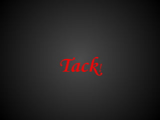 Tack!
 