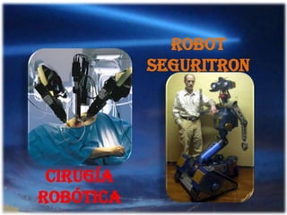 Futuro de la robóticaRobot con  mas atributos que los seres humanos.Robot que puedan ser autónomos.Robot que puedan amar, sentir y hablar con tan fluidez que un humano 