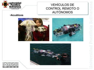 Acuáticos VEHÍCULOS DE CONTROL REMOTO O AUTÓNOMOS 