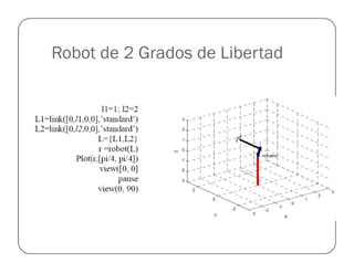 Robot de 2 Grados de Libertad
 