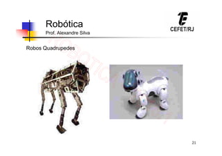 21
Robótica
Prof. Alexandre Silva
Robos Quadrupedes
 