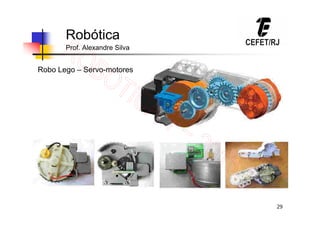 29
Robótica
Prof. Alexandre Silva
Robo Lego – Servo-motores
 