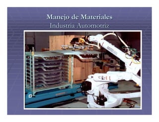 Manejo de Materiales
Industria Automotriz
 