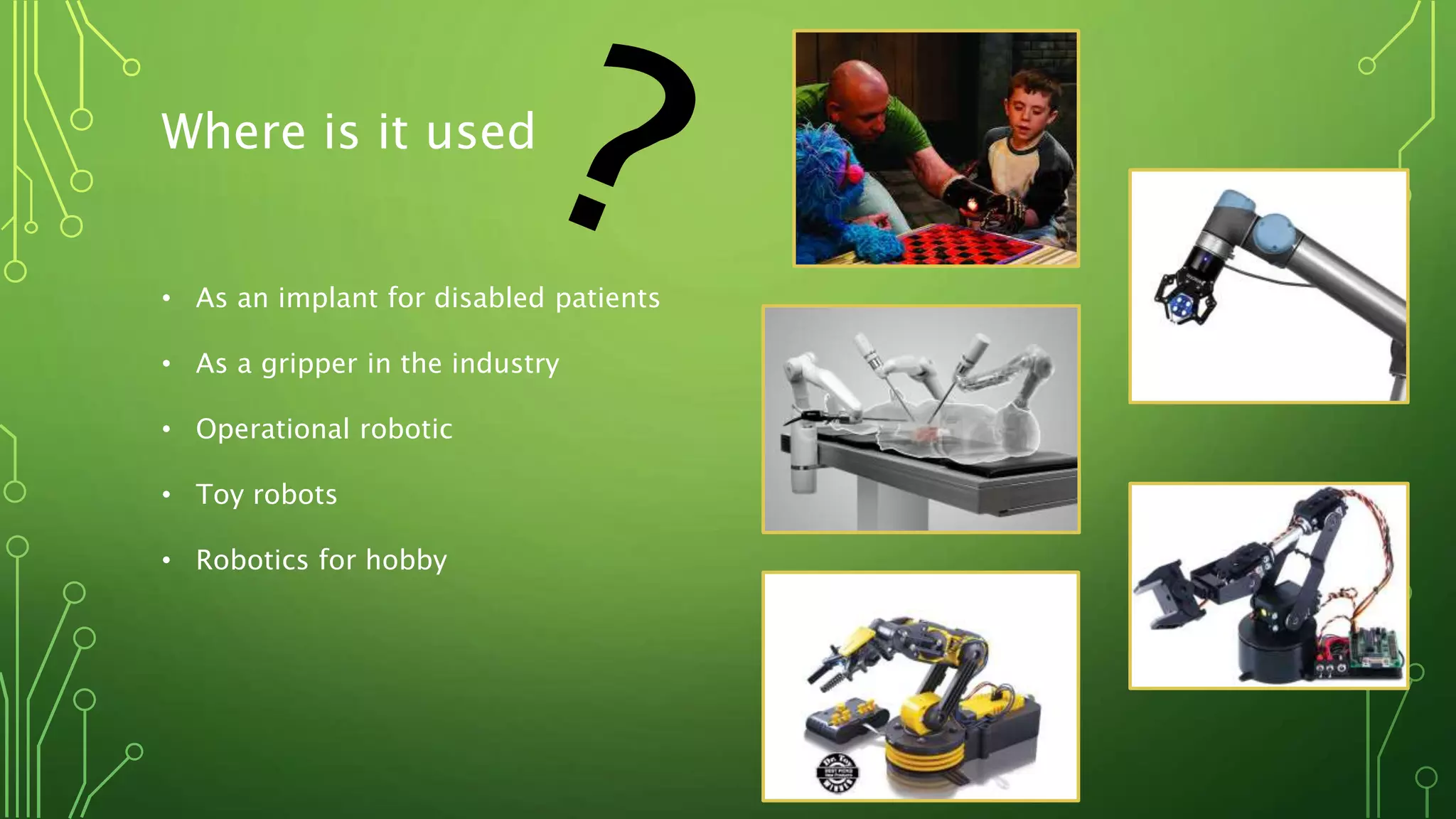 Robotic hand ppt