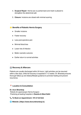 Robotic Hernia surgery in Delhi .pdf