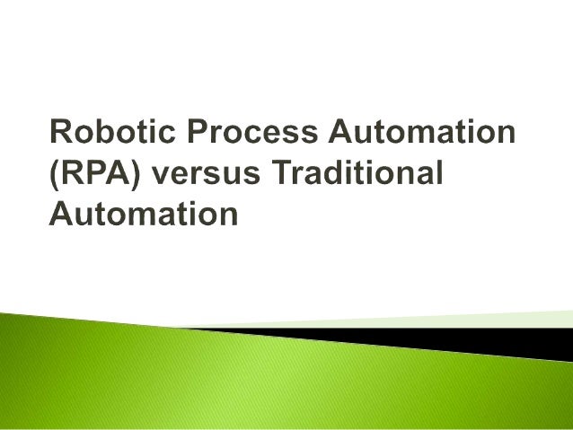 traditional automation