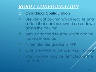 Comprehensive Fundamentals of Robot Technology and Configurations | PPTX