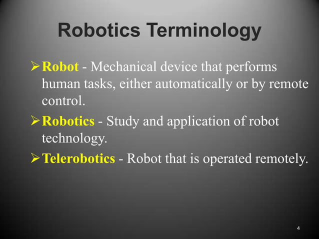Basics of Robotics | PPTX
