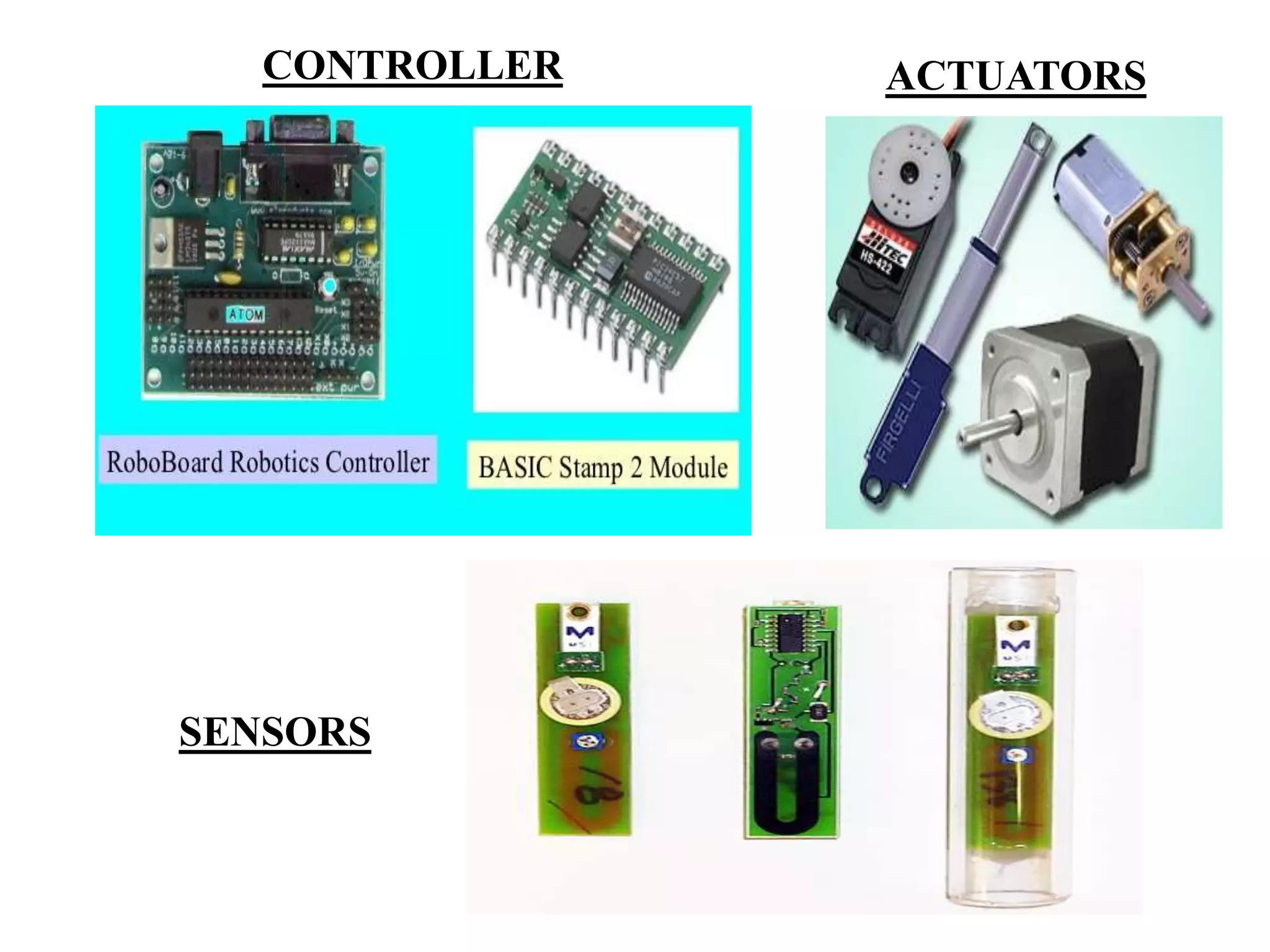 CONTROLLER ACTUATORS
SENSORS
 