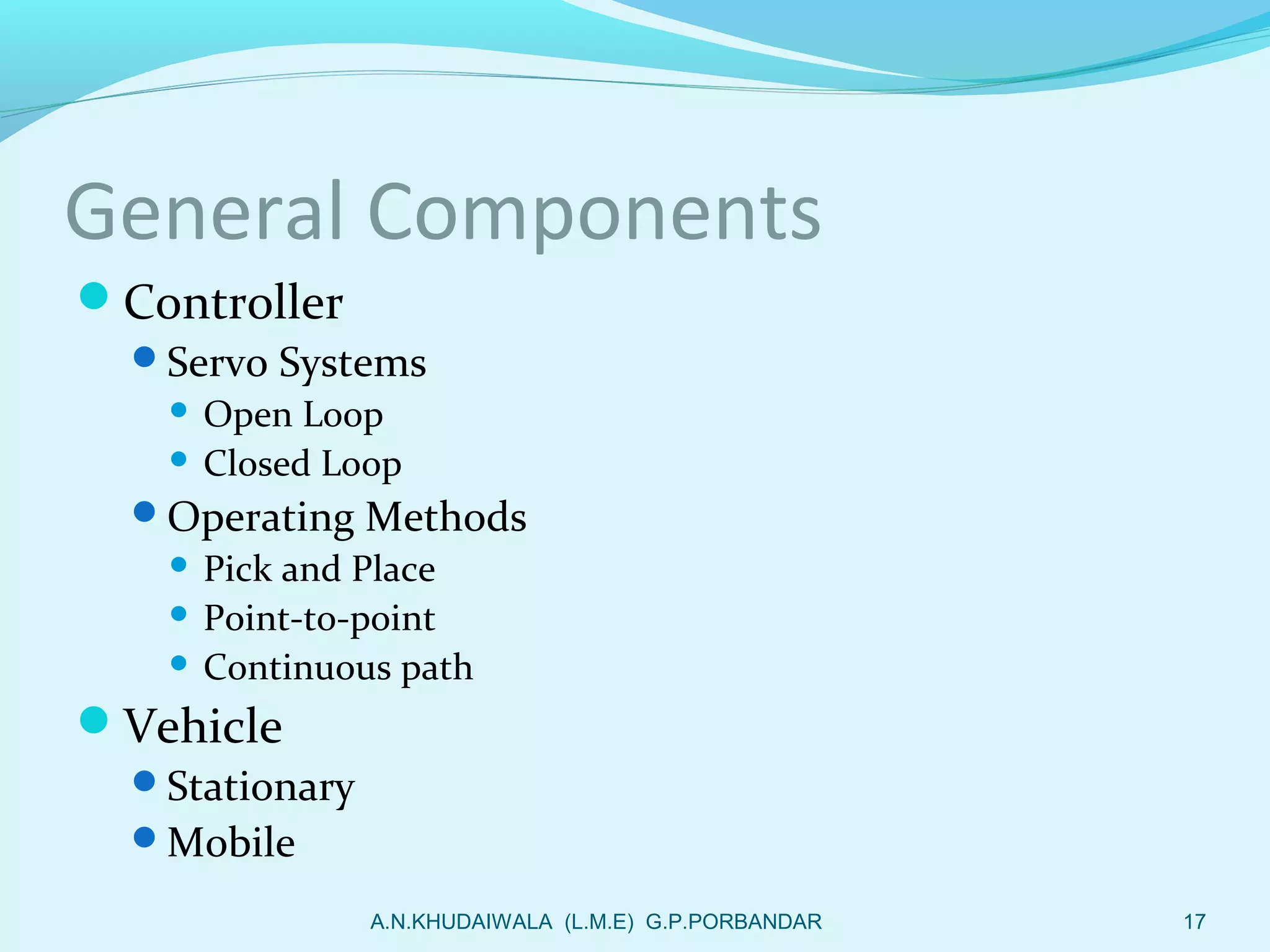 Introduction to Robotics | PPT