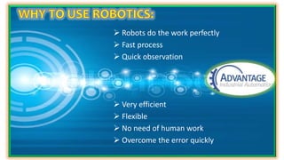 ROBOTICS AND ITS INDUSTRIAL APPLICATIONS