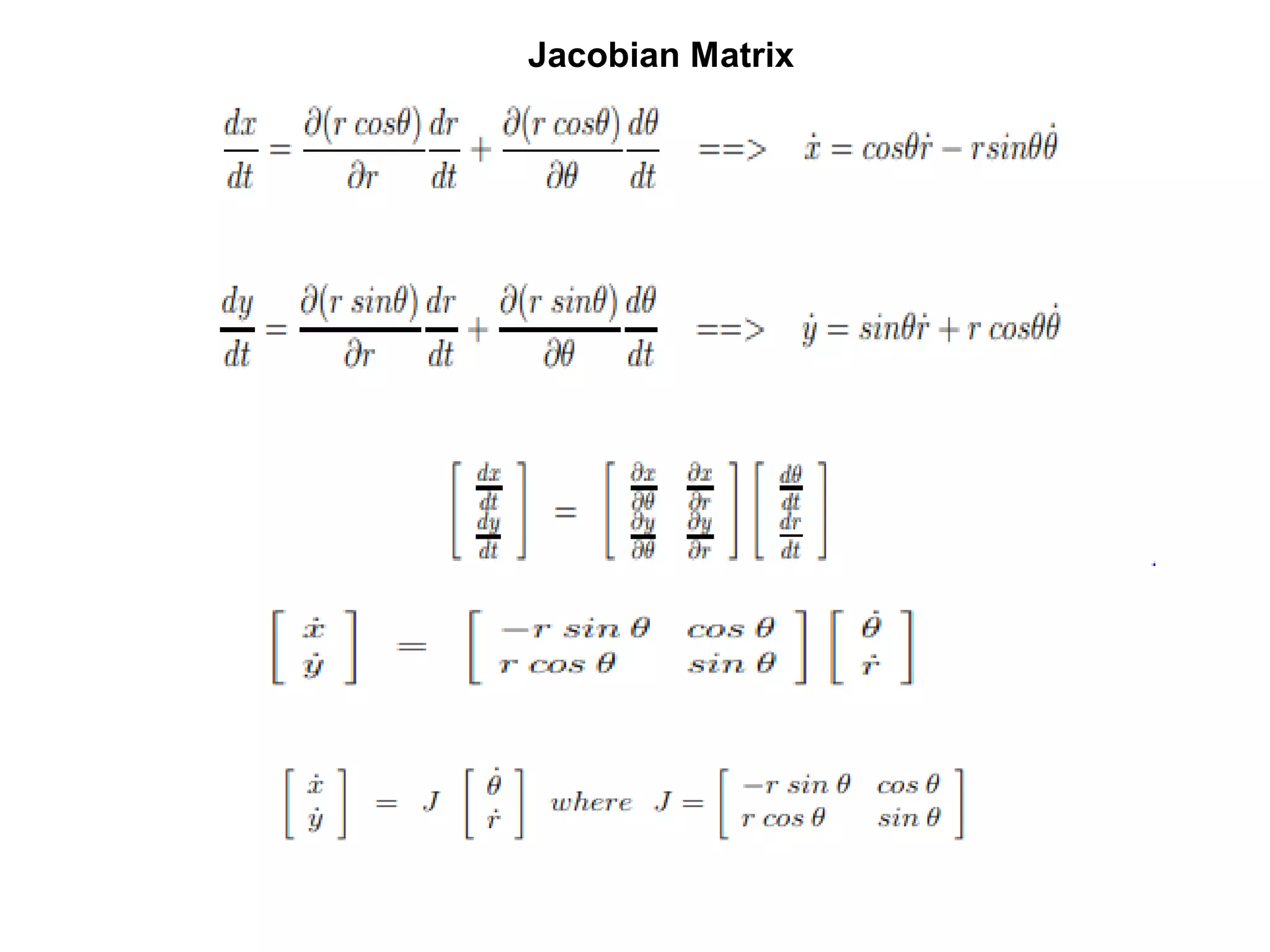 Jacobian Matrix
 