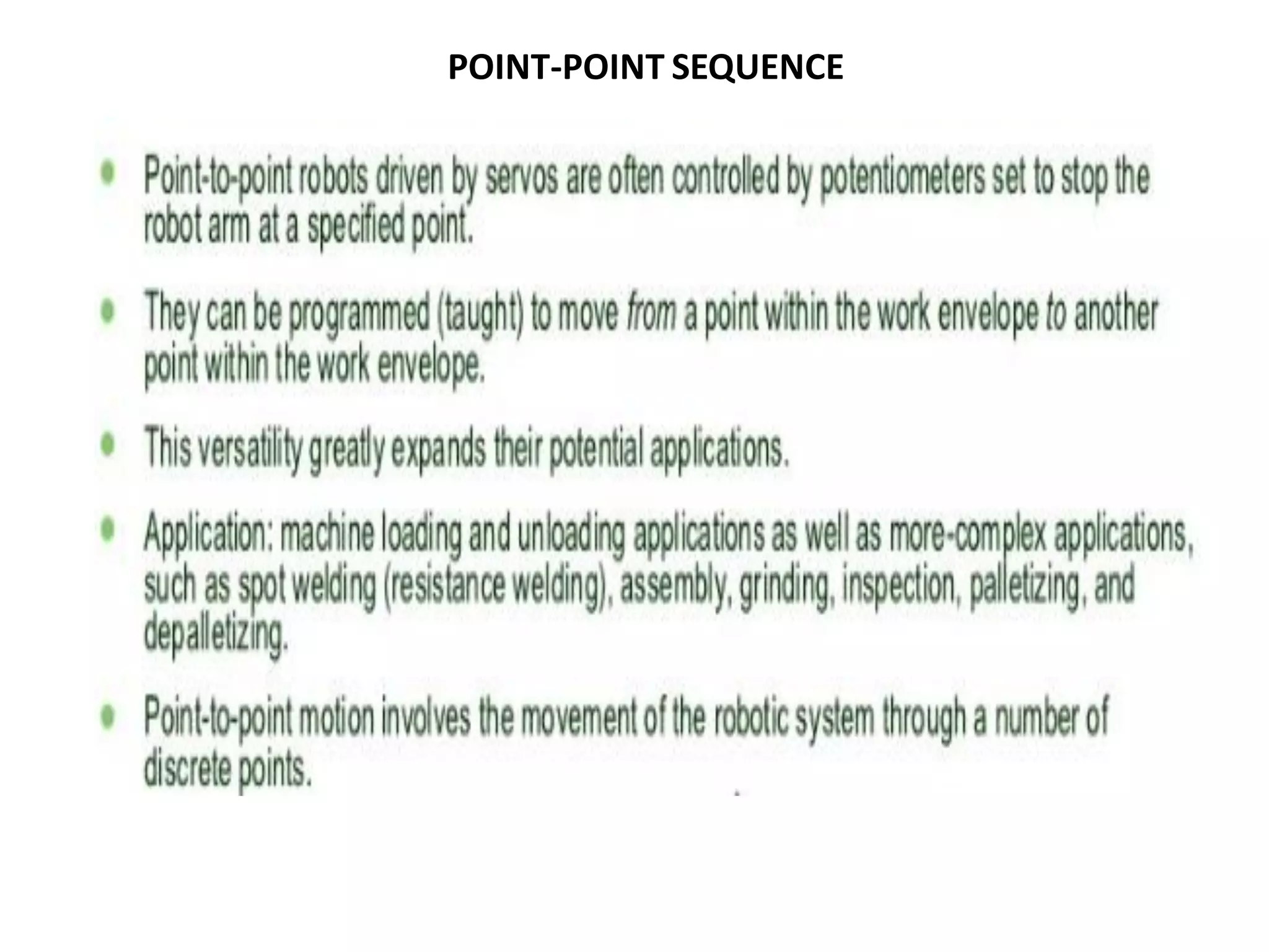 POINT-POINT SEQUENCE
 