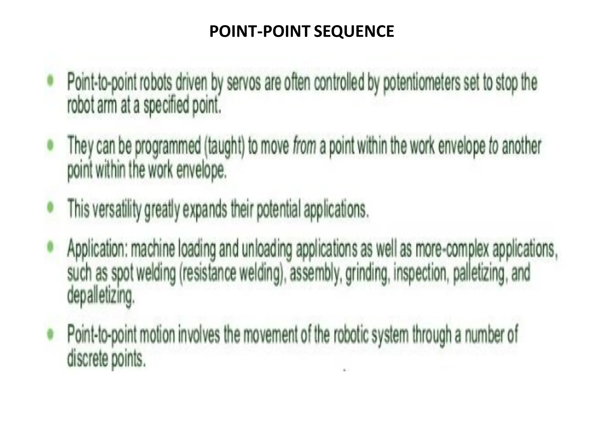 POINT-POINT SEQUENCE
 