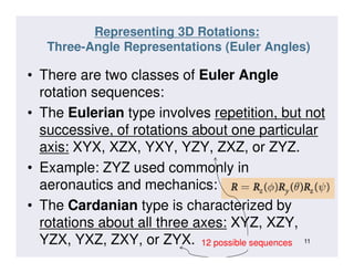 Robotics Representing Position & Orientation 1 | PDF