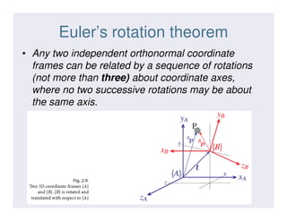 Robotics Representing Position & Orientation 1 | PDF