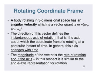 lec 2 Robotics time & motion | PDF