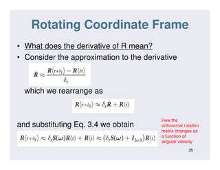 Rotating Frame Approximation lec 2 Robotics time & motion | PDF