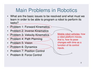 Problem Robotics Mobile Robot Vechiles | PDF